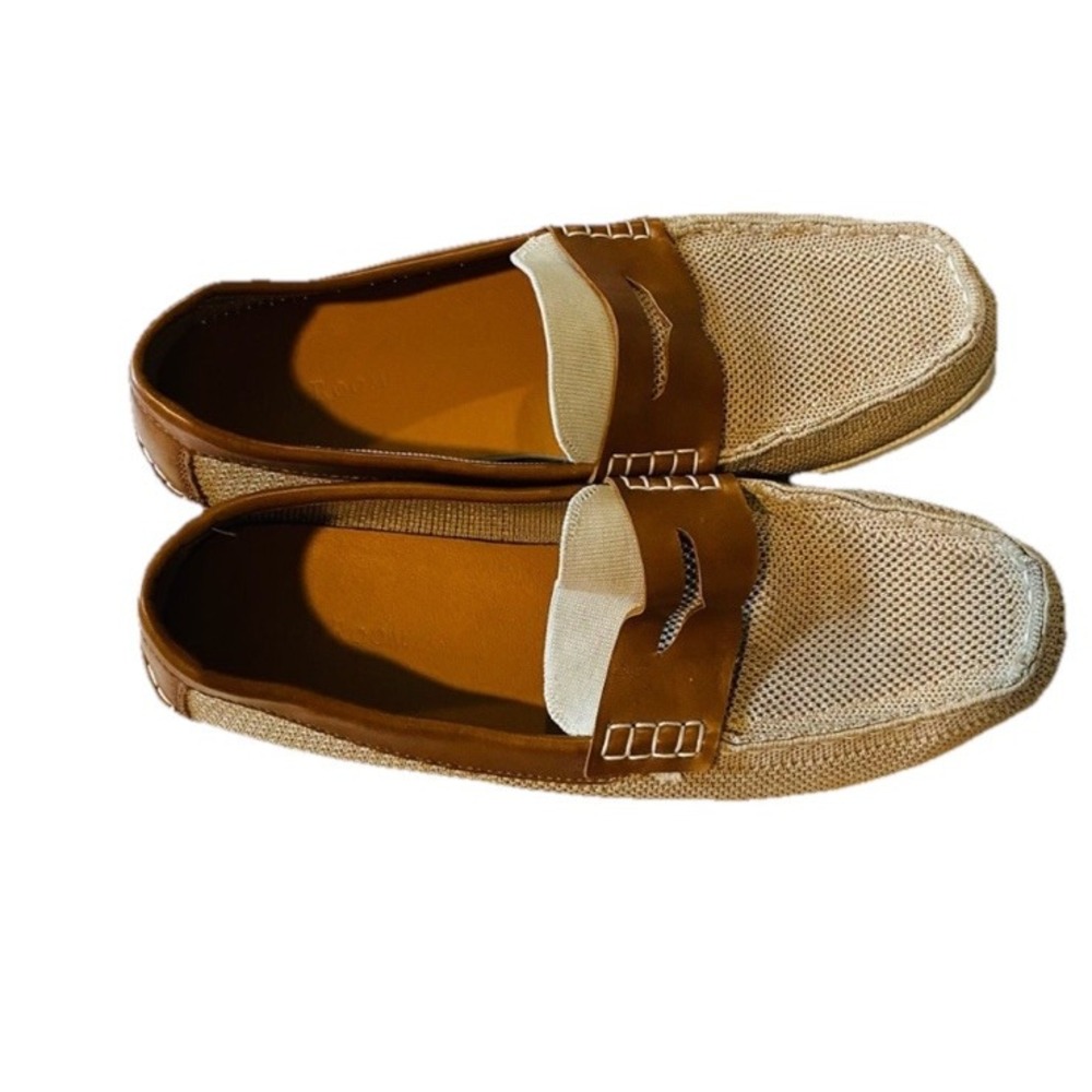Club Room Bryce Men's Tan Beige Slip On Loafers Size 10.5 - Picture 7 of 10